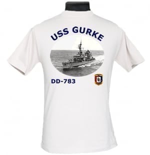 DD 783 USS Gurke 2-Sided Photo T Shirt