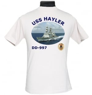 DD 997 USS Hayler 2-Sided Photo T Shirt