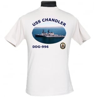 DDG 996 USS Chandler 2-Sided Photo T Shirt