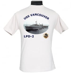 LPD 2 USS Vancouver 2-Sided Photo T Shirt