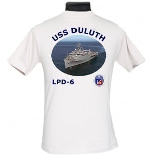 LPD 6 USS Duluth 2-Sided Photo T Shirt