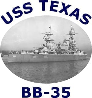 BB 35 USS Texas 2-Sided Photo T Shirt