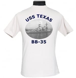 BB 35 USS Texas 2-Sided Photo T Shirt