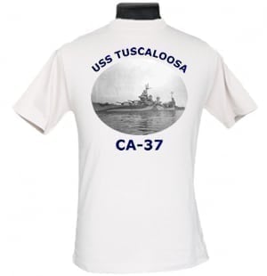 CA 37 USS Tuscaloosa 2-Sided Photo T Shirt