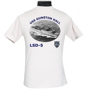 LSD 5 USS Gunston Hall 2-Sided Photo T-Shirt