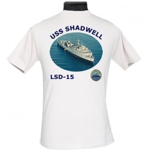 LSD 15 USS Shadwell 2-Sided Photo T-Shirt