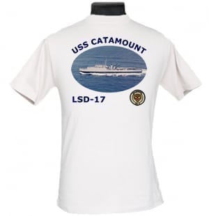 LSD 17 USS Catamount 2-Sided Photo T-Shirt