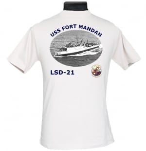LSD 21 USS Fort Mandan 2-Sided Photo T-Shirt