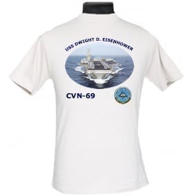 CVN 69 USS Dwight D Eisenhower Navy Dad Photo T-Shirt