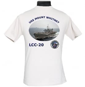 LCC 20 USS Mount Whitney Navy Dad Photo T-Shirt