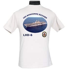 LHD 6 USS Bonhomme Richard Navy Dad Photo T-Shirt