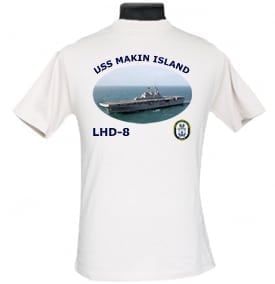 LHD 8 USS Makin Island Navy Dad Photo T-Shirt
