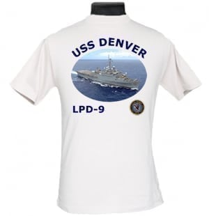 LPD 9 USS Denver Navy Dad Photo T-Shirt