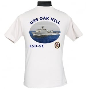 LSD 51 USS Oak Hill Navy Dad Photo T-Shirt