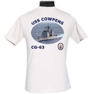 CG 63 USS Cowpens Navy Dad Photo T-Shirt