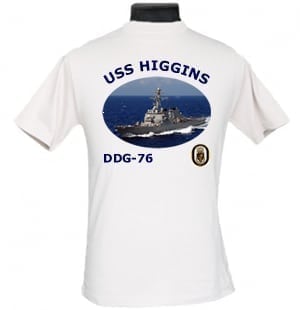 DDG 76 USS Higgins Navy Mom Photo T-Shirt