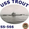 SS 566 USS Trout 2-Sided Photo T-Shirt