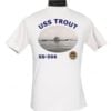 SS 566 USS Trout 2-Sided Photo T-Shirt