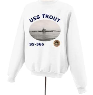 SS 566 USS Trout Photo Sweatshirt