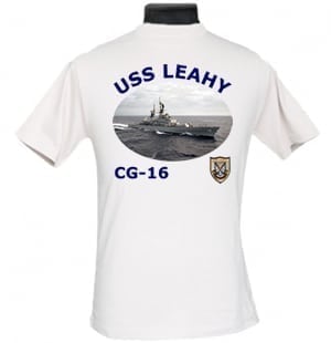 CG 16 USS Leahy 2-Sided Photo T Shirt