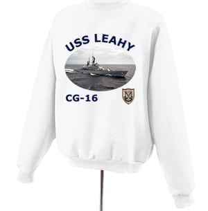 CG 16 USS Leahy Photo Sweatshirt