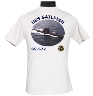 SS 572 USS Sailfish 2-Sided Photo T-Shirt