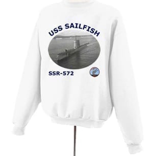 SSR 572 USS Sailfish Photo Sweatshirt