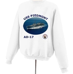 AD 17 USS Piedmont Photo Sweatshirt
