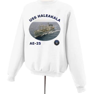 AE 25 USS Haleakala Photo Sweatshirt