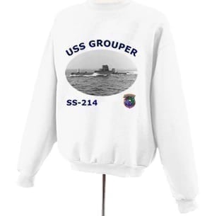 SS 214 USS Grouper Photo Sweatshirt