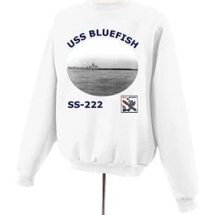 SS 222 USS Bluefish Photo Sweatshirt