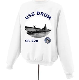 SS 228 USS Drum Photo Sweatshirt