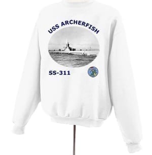SS 311 USS Archerfish Photo Sweatshirt