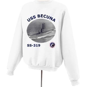 SS 319 USS Becuna Photo Sweatshirt