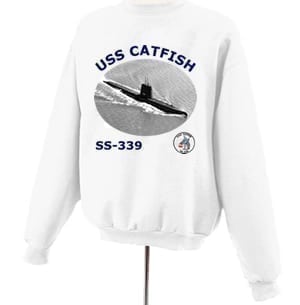 SS 339 USS Catfish Photo Sweatshirt