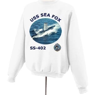SS 402 USS Sea Fox Photo Sweatshirt