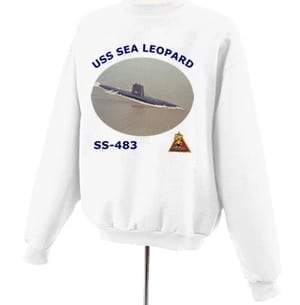 SS 483 USS Sea Leopard Photo Sweatshirt