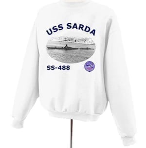 SS 488 USS Sarda Photo Sweatshirt