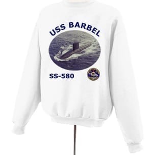 SS 580 USS Barbel Photo Sweatshirt