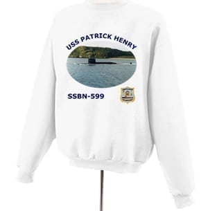 SSBN 599 USS Patrick Henry Photo Sweatshirt