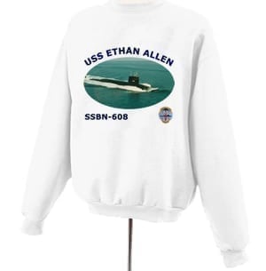 SSBN 608 USS Ethan Allen Photo Sweatshirt