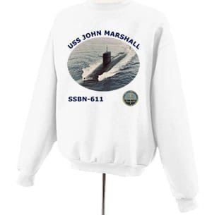 SSBN 611 USS John Marshall Photo Sweatshirt