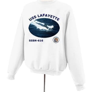 SSBN 616 USS Lafayette Photo Sweatshirt