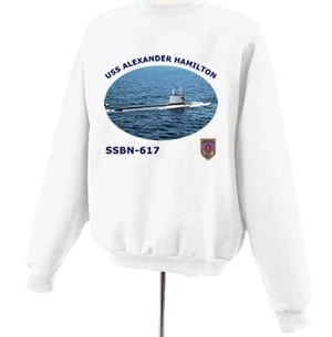 SSBN 617 USS Alexander Hamilton Photo Sweatshirt
