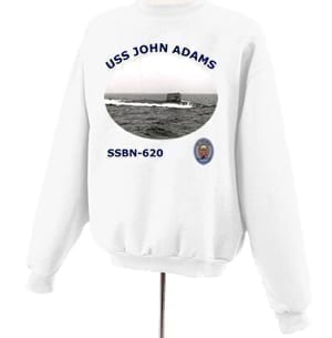 SSBN 620 USS John Adams Photo Sweatshirt