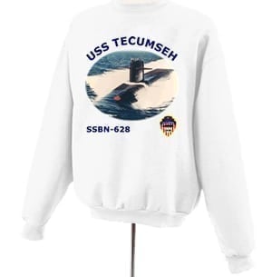 SSBN 628 USS Tecumseh Photo Sweatshirt