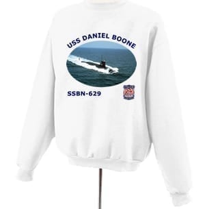 SSBN 629 USS Daniel Boone Photo Sweatshirt