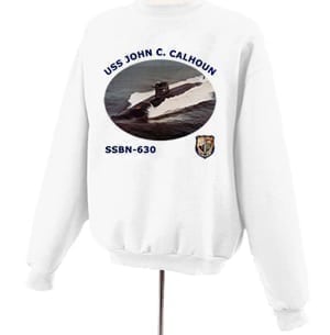 SSBN 630 USS John C Calhoun Photo Sweatshirt