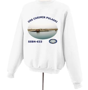SSBN 633 USS Casimir Pulaski Photo Sweatshirt