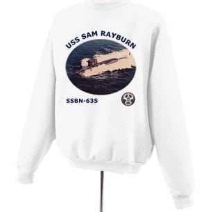 SSBN 635 USS Sam Rayburn Photo Sweatshirt